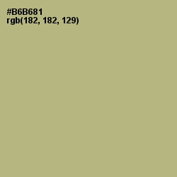 #B6B681 - Swamp Green Color Image