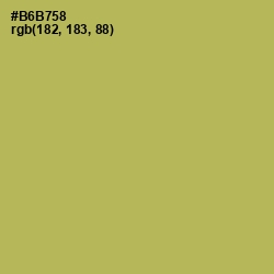 #B6B758 - Olive Green Color Image