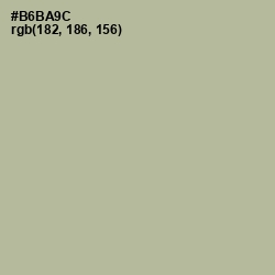 #B6BA9C - Heathered Gray Color Image