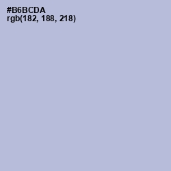 #B6BCDA - Lavender Gray Color Image
