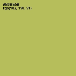 #B6BE5B - Olive Green Color Image