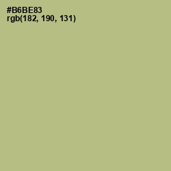 #B6BE83 - Swamp Green Color Image