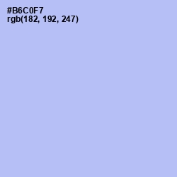 #B6C0F7 - Spindle Color Image