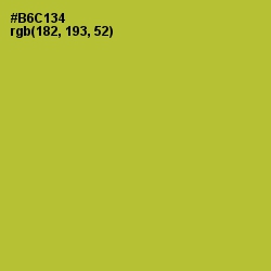 #B6C134 - Key Lime Pie Color Image