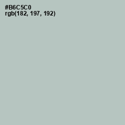 #B6C5C0 - Powder Ash Color Image