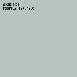 #B6C5C1 - Powder Ash Color Image