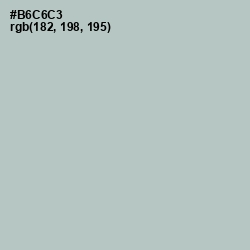 #B6C6C3 - Powder Ash Color Image