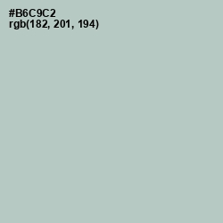 #B6C9C2 - Powder Ash Color Image