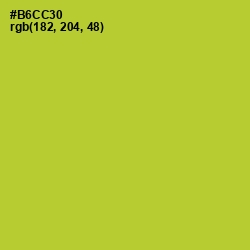 #B6CC30 - Key Lime Pie Color Image
