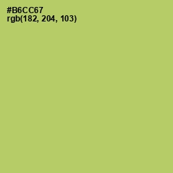 #B6CC67 - Wild Willow Color Image