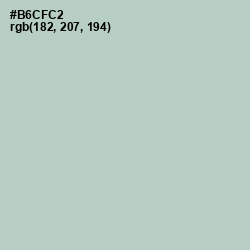 #B6CFC2 - Powder Ash Color Image