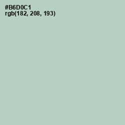 #B6D0C1 - Surf Color Image