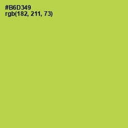 #B6D349 - Conifer Color Image