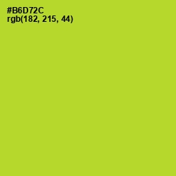 #B6D72C - Key Lime Pie Color Image