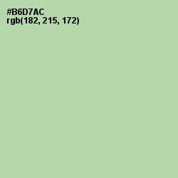 #B6D7AC - Moss Green Color Image