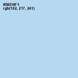 #B6D9F1 - Spindle Color Image