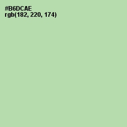 #B6DCAE - Moss Green Color Image