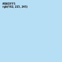 #B6DFF5 - Spindle Color Image