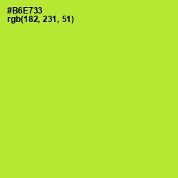 #B6E733 - Green Yellow Color Image