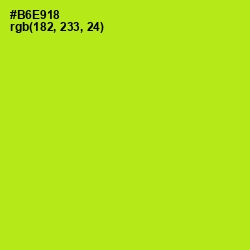#B6E918 - Inch Worm Color Image