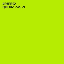 #B6EB02 - Inch Worm Color Image