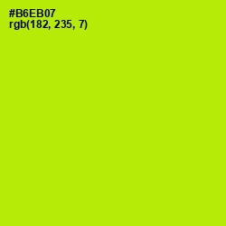 #B6EB07 - Inch Worm Color Image