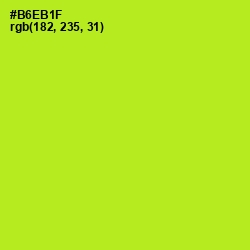 #B6EB1F - Inch Worm Color Image