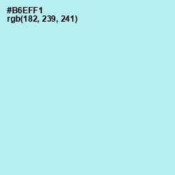 #B6EFF1 - Charlotte Color Image