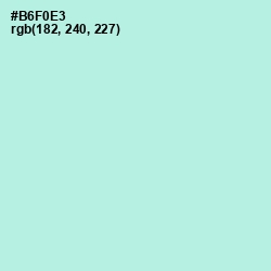 #B6F0E3 - Ice Cold Color Image