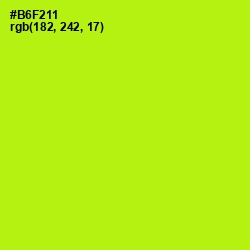 #B6F211 - Inch Worm Color Image