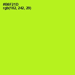 #B6F21D - Inch Worm Color Image