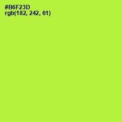 #B6F23D - Green Yellow Color Image