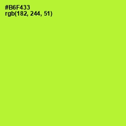 #B6F433 - Green Yellow Color Image