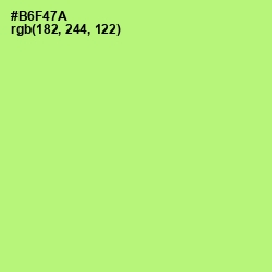 #B6F47A - Wild Willow Color Image