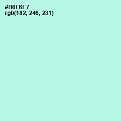 #B6F6E7 - Ice Cold Color Image