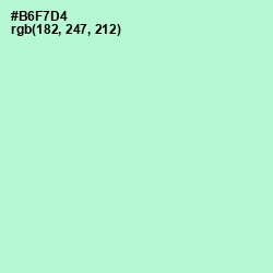 #B6F7D4 - Magic Mint Color Image