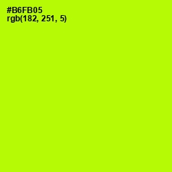 #B6FB05 - Lime Color Image