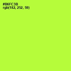 #B6FC3B - Green Yellow Color Image