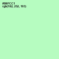 #B6FCC1 - Magic Mint Color Image