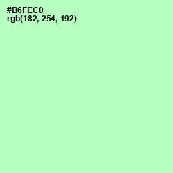 #B6FEC0 - Magic Mint Color Image