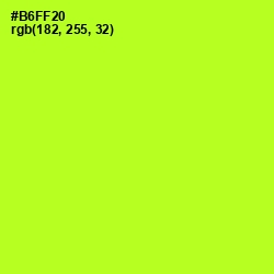 #B6FF20 - Green Yellow Color Image