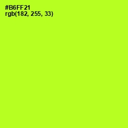 #B6FF21 - Green Yellow Color Image