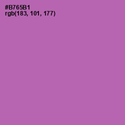 #B765B1 - Wisteria Color Image