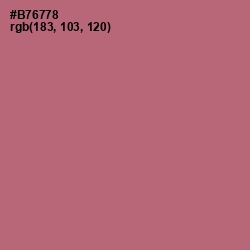 #B76778 - Coral Tree Color Image