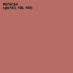 #B76C64 - Coral Tree Color Image