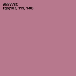 #B7778C - Turkish Rose Color Image