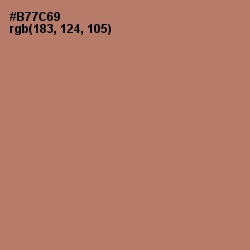 #B77C69 - Coral Tree Color Image