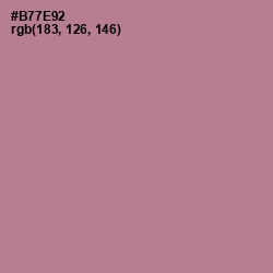 #B77E92 - Turkish Rose Color Image