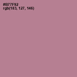 #B77F92 - Turkish Rose Color Image
