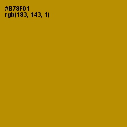#B78F01 - Hot Toddy Color Image